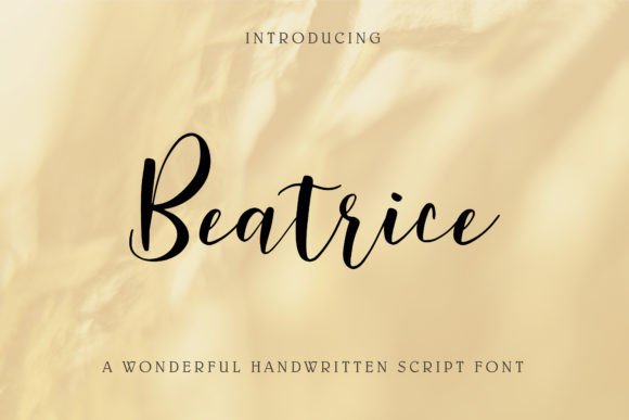 Beatrice Font Poster 1