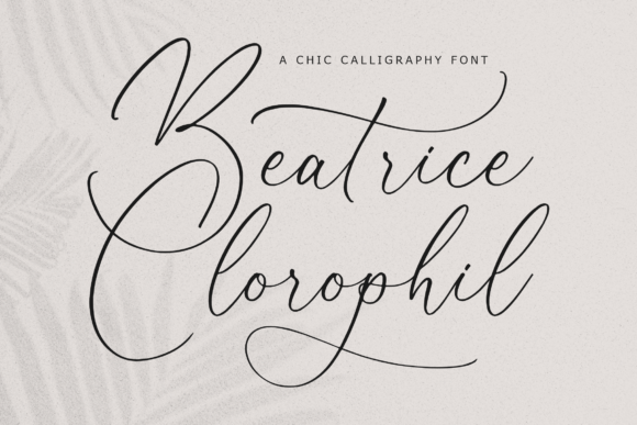 Beatrice Clorophil Font Poster 1