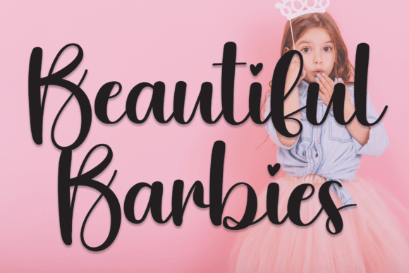 Beautiful Barbies Font Beautiful Barbies Font Poster 1