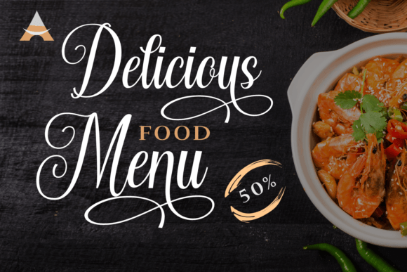 Beautiful Cuisines Font Poster 5