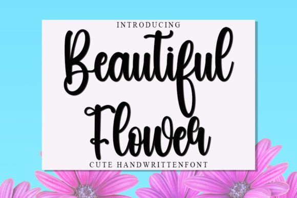 Beautiful Flower Font