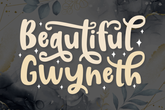 Beautiful Gwyneth Font Poster 1