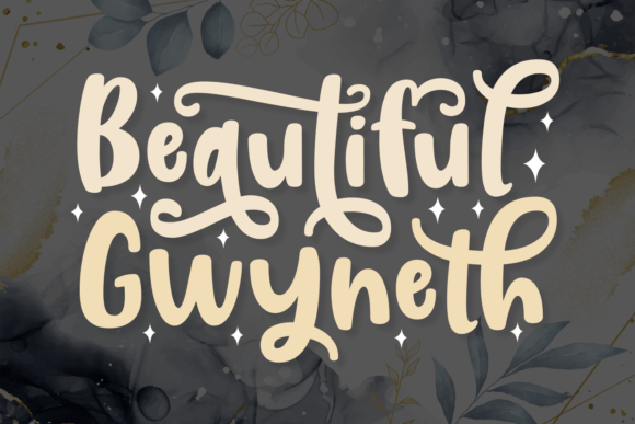 Beautiful Gwyneth Font Beautiful Gwyneth Font Poster 1