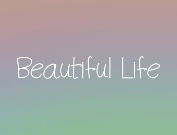 Beautiful Life Font Poster 1