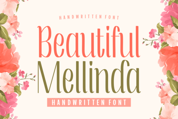 Beautiful Mellinda Font Poster 1
