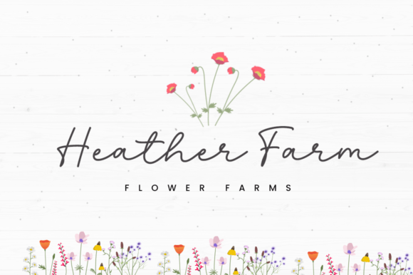 Beautiful Wildflower Duo Font Poster 3