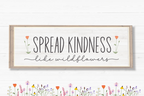 Beautiful Wildflower Duo Font Poster 4