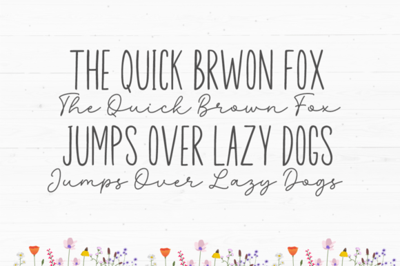 Beautiful Wildflower Duo Font Poster 7