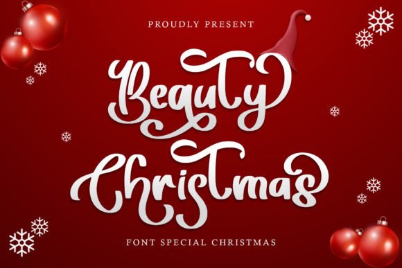 Beauty Christmas Font Poster 1