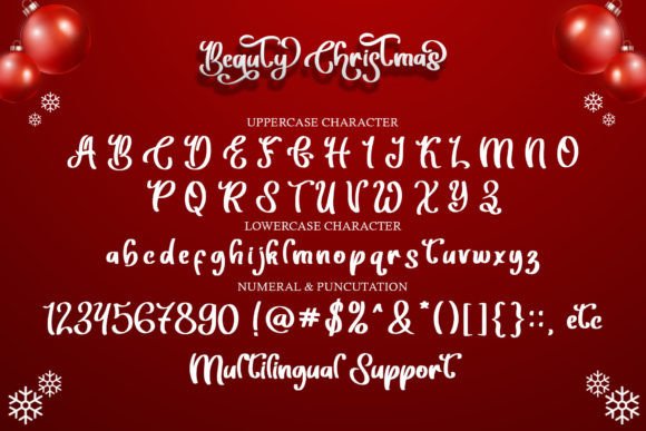 Beauty Christmas Font Poster 6