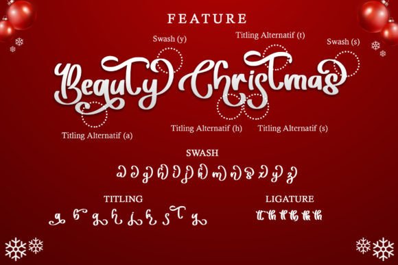 Beauty Christmas Font Poster 7