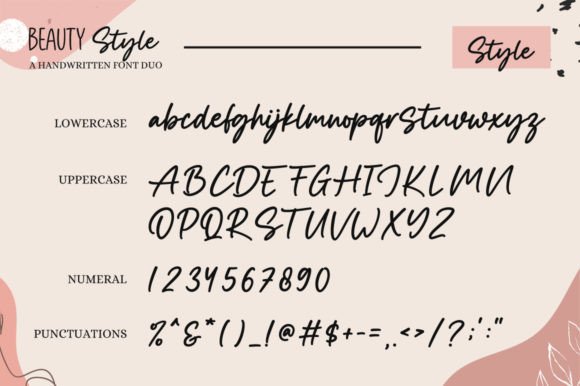 Beauty Style Font Poster 8