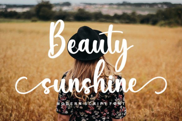 Beauty Sunshine Font Poster 1