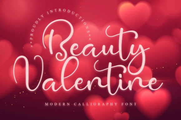 Beauty Valentine Font Poster 1