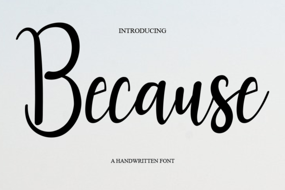 Because Font Poster 1