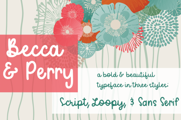 Becca and Perry Font Poster 1