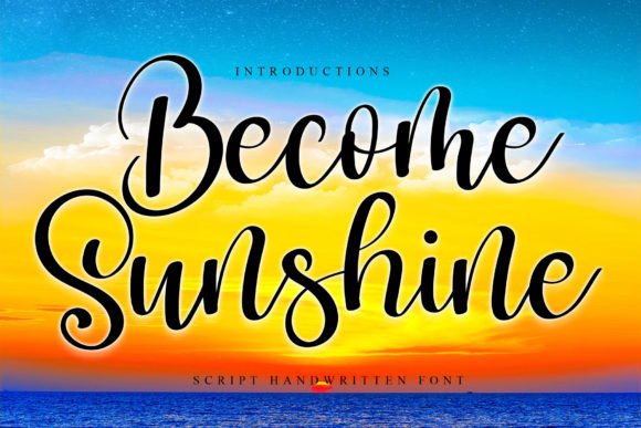 Become Sunshine Font Poster 1