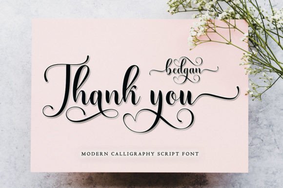 Bedgan Font Poster 9