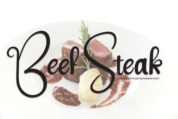 Beef Steak Font