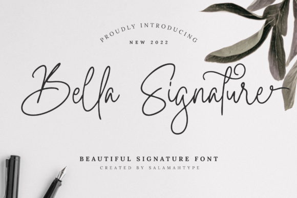 Bella Signature Font Poster 1