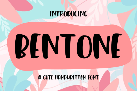 Bentone Font Poster 1