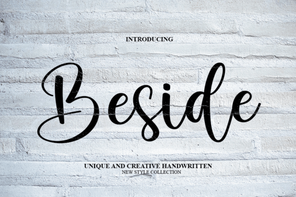 Beside Font Poster 1