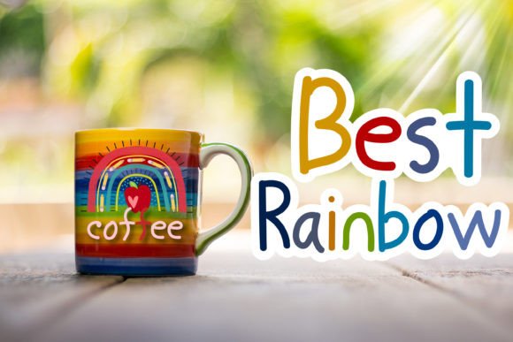 Best Rainbow Font Poster 1