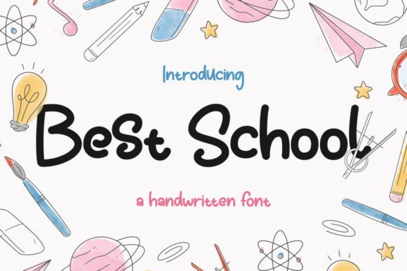 Best School Font Poster 1