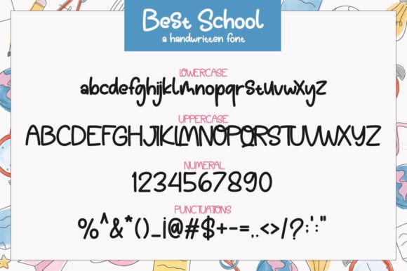 Best School Font Poster 7