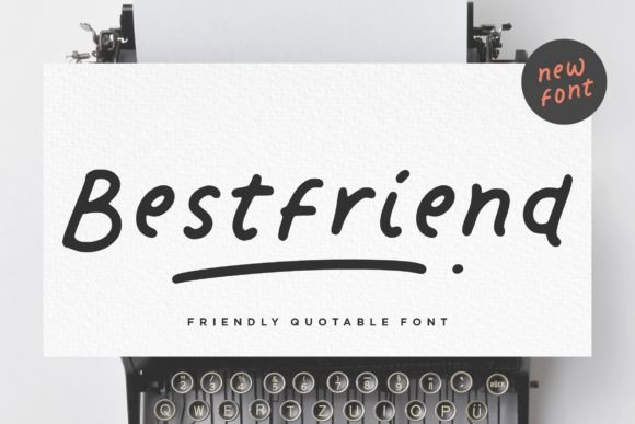 Bestfriend Font Poster 1