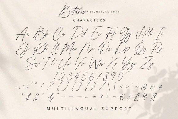 Betalisa Font Poster 13