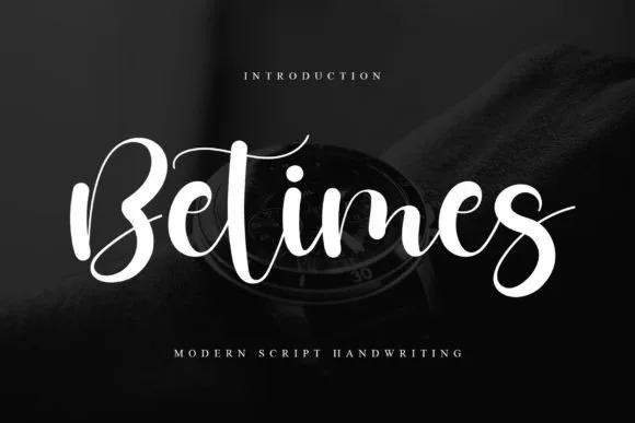 Betimes Font Betimes Font Poster 1