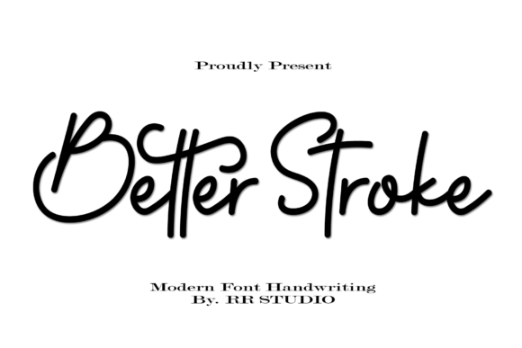 Better Stroke Font Poster 1