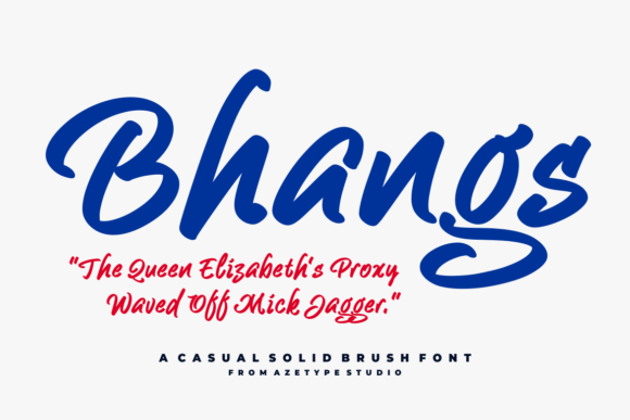 Bhangs Font Poster 1