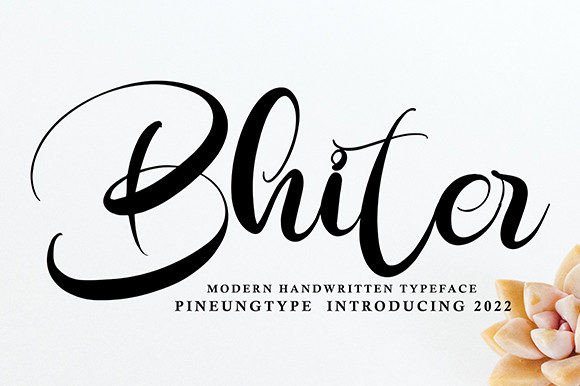 Bhiter Font Poster 1