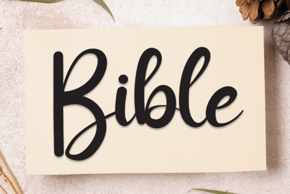 Bible Font Poster 1