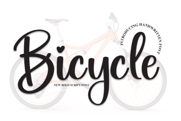 Bicycle Font Poster 1