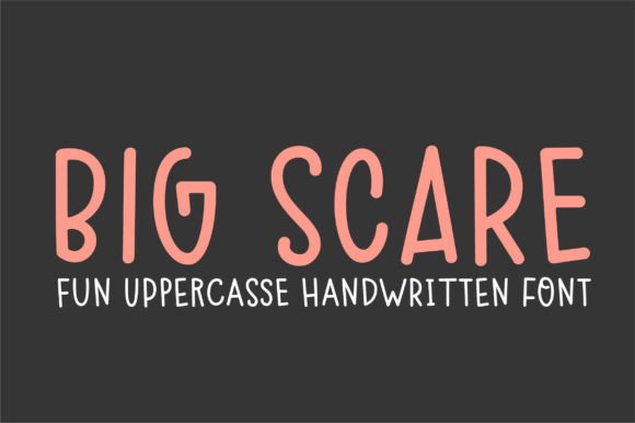 Big Scare Font Poster 1