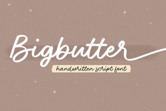 Bigbutter Font Poster 1