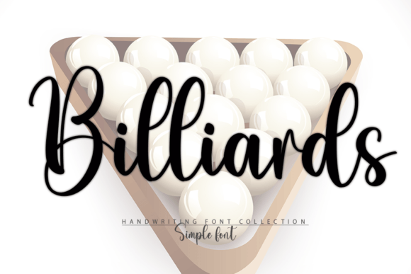 Billiards Font Poster 1