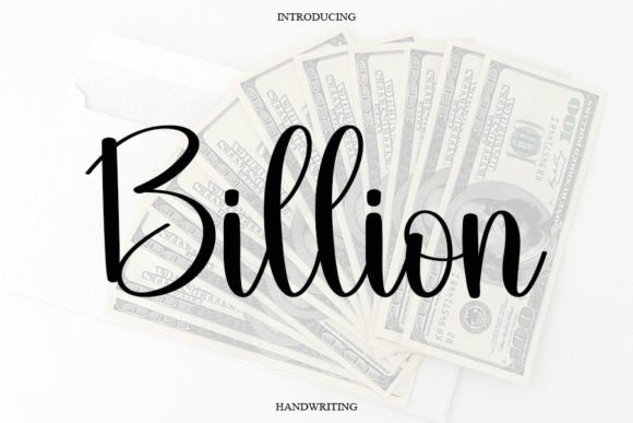 Billion Font Poster 1