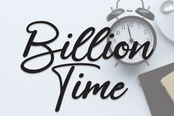 Billion Time Font Poster 1