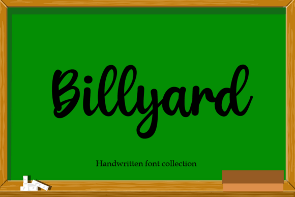 Billyard Font Poster 1
