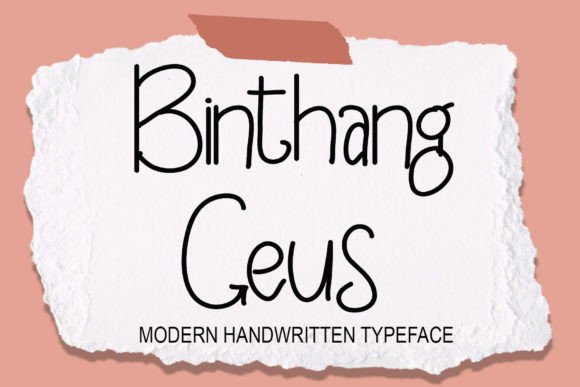 Binthang Geus Font