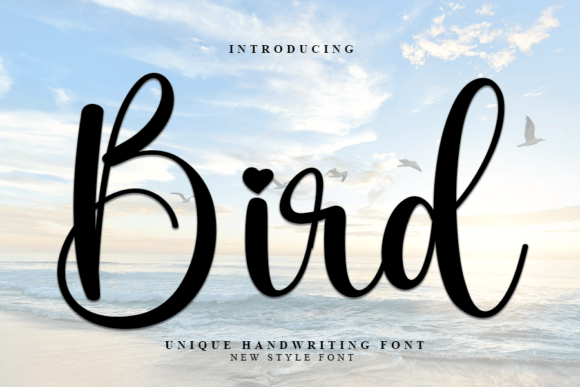 Bird Font Poster 1