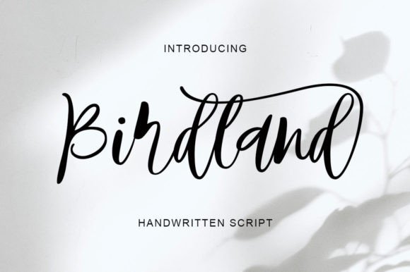 Birdland Font Poster 1