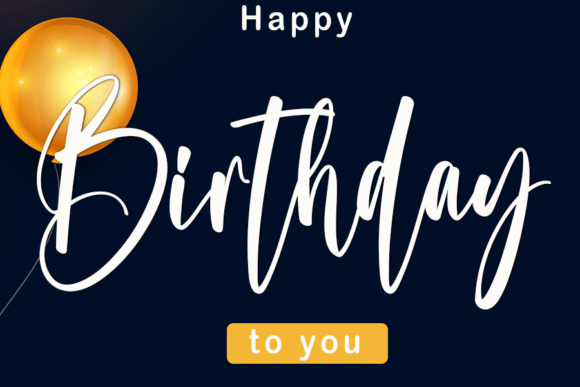 Birthday Font