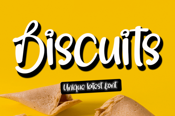 Biscuits Font Poster 1