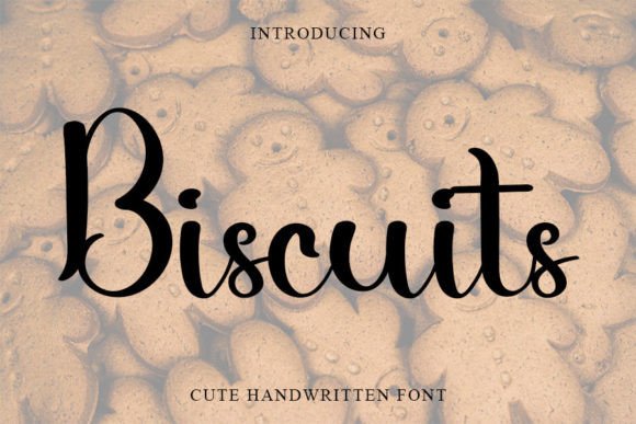 Biscuits Font Poster 1
