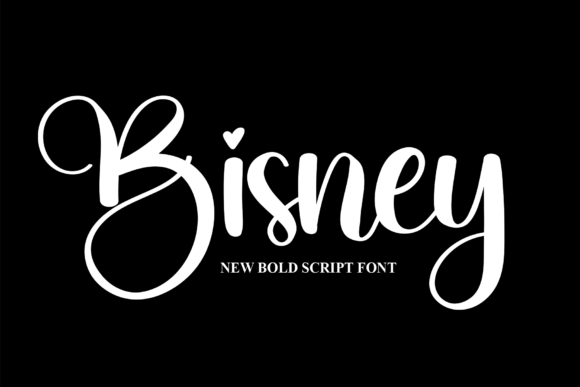 Bisney Font Poster 1